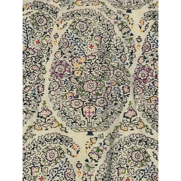 Anthropologie Girls from Savoy Swirled Paisley Strapless Dress Size 8 Fit Flare - Picture 9 of 13